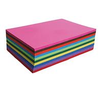 Maildor by Clairefontaine 455201C - Pacco da 100 fogli di carta colorata 120g/m² - Formato A4 (21x29,7cm) - 10 Colori Assortiti - hobby creativo, Bricolage, attività manuali