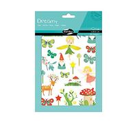 Maildor AE137O - Una bustina di adesivi 3D Dreamy 6 fogli 14,8x21cm, Fate (126 adesivi)