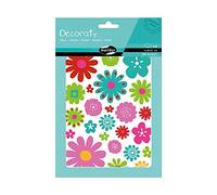 Maildor AE143C - Una bustina di adesivi 3D Decoraty 6 fogli 14,8x21cm, Fiori (180 adesivi)