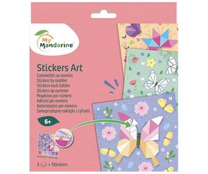 My Mandarine AF039C - Gommettes au numéros, Papillons