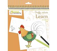 MY MANDARINE GY149C - Un taccuino da colorare Graffy Lean per imparare a disegnare - 24 disegni - a partire dai 5 anni - Farm
