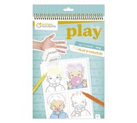 My Mandarine GY162C - album da colorare Graffy Play 24 pagine (12 visual x 2) + 3Dadi - a partire dai 4 anni