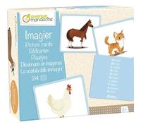 My Mandarine JE533C - Un Gioco educativo da 24 Tessere multilingue (10 Lingue) - a Partire dai 2 Anni- Libro Illustrato - Vestiti