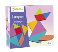 My Mandarine JE536C - Un Tangram enfant de 7 pezzi in cartone+ 1 foglio di istruzioni da 80 modelli
