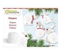 My Mandarine KC133C- scatola creativa per bambini- pompon di Natale - a partire dai 6 anni