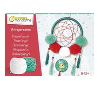 Avenue Mandarine KC140C -scatola creativa, acchiappasogni di Natale - Kit d'attività manuali creative- Contiene dei pompons da costruire- Perline da infilare - 1 Macaron Renne - A partire dai 8 anni