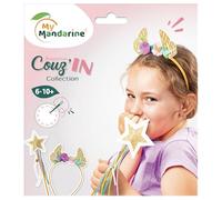 MY MANDARINE KC179C - Kit creativo per il cucito per bambini - accessori Couz'in - Kit maschera - a partire dai 6 anni - FATA
