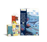 My Mandarine - Puzzle Impara l'Ora + Puzzle Marino + Gioco di Carte 6+
