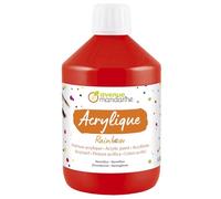 My Mandarine RB0250500490C - Colore acrilico opaco RAINBOW - Vasetto 500 ml - Vermiglio