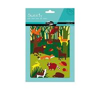 My Mandarine Sweetie Theme Sticker Set-Woodland, Confezione da 2 Fogli, Prodotti Multipli, Multicolore, 23.5 x 15.6 x 0.3 cm