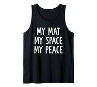My Mat My Space My Peace Yoga Zen Meditazione Allenamento Fitness Canotta