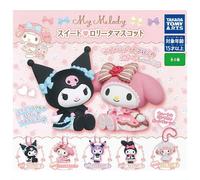 My Melody Dolce Lolita Mascotte Set Completo Capsula Giocattolo Japan Ufficiale