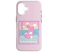 My Melody Latte Fragola Custodia per iPhone 16