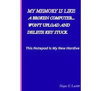 MY MEMORY IS LIKE A BROKEN COMPUTER... WON'T UPLOAD AND DELETE KEY STUCK.: THIS NOTEPAD IS MY NEW HARDRIVE