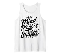 My Mind Is A Playlist On Shuffle Music Notes Fun Canotta