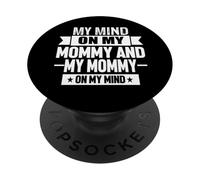 My Mind On Mommy Genitori Regalo Festa della Mamma Graphic Design Art PopSockets PopGrip Adesivo