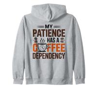 My Mom Has A Coffee Dependency Felpa con Cappuccio