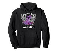 My Mom Is A Warrior Madre di Una Persona con Il Lupus Felpa con Cappuccio