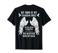 My Mom is My Guardian Angel in Heaven Memorial Tees Maglietta