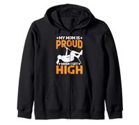 My Mom Is Proud When I Get High Pole Vault Track - Felpa con Cappuccio