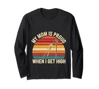 My Mom Is Proud When I Get High Pole Vault Track |-- Maglia a Manica