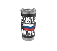 My Mom Is Russian Nothing Scares Me Bicchiere termico in acciaio inox doppia parete