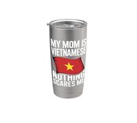 My Mom Is Vietnamese Nothing Scares Me Bicchiere termico in acciaio inox doppia parete