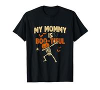 My Mommy Is Boo-Tiful Divertente Halloween Ragazzi Dabbing Scheletro Maglietta