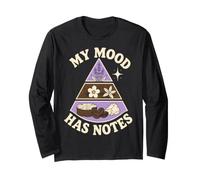 My Mood Has Notes Perfume Humor Maglia a Manica