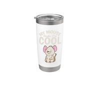 My Mouse pensa che io sia cool Rodent Cheese Bicchiere termico in acciaio inox doppia parete