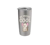 My Mouse pensa che io sia cool Rodent Cheese Bicchiere termico in acciaio inox doppia parete