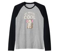 My Mouse Pensa Che io Sia Cool Rodent Cheese Maglia con Maniche Raglan