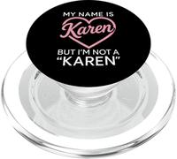 My Name Is Karen But Im Not A Karen Divertente Donna Ragazza Bianco PopSockets PopGrip per MagSafe