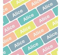 My Nametags® 175 Mini Adesivi Personalizzati | Etichette per Materiale Scolastico: Penne, Matite, Pennarelli e Altro | Mini Etichette Impermeabili senza Ferro per Tutte le Età | Colori Unicorno
