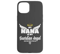 My Nana Is My Guardian Angel She Watches Over Me In Memory Custodia per iPhone 15 Plus