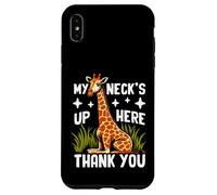 My Neck's Up Here Thank You Giraffe Custodia per iPhone XS Max