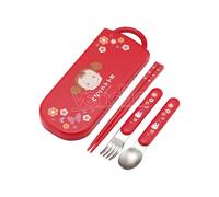 My Neighbor Totoro Bacchette Cinesi & Spoon & Fork Set Mei Red Skater