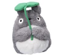 My Neighbor Totoro Nakayoshi Plush - Grey Totoro with Leaf