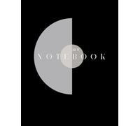 My Notebook: Black & Gray Minimalist Lined Journal with Floral Outline on Back Cover, 8.5x11 inches, 100 Pages, Softcover & Hardcover Options