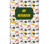 My Notebook: Cute Notebook with Dinosaur illustration on cover and Blank pages for creativity