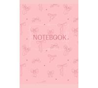 My Notebook, Elegant and Pretty Pink Journal with Bow Aesthetic