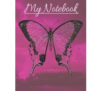 My Notebook: Size 8.5 x 11 - 150 lined pages - To write thoughts, feelings, daily notes, course work, create etc.