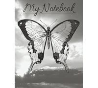 My Notebook: Size 8.5 x 11 - 150 lined pages - To write thoughts, feelings, daily notes, course work, create etc.