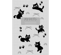 My Notes: Cute Black Cat Notebook for Cat Lovers | Aesthetic Grid Journal for Writing, School, or Office | Kawaii Stationery Gift Idea