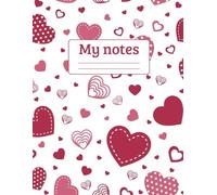 My Notes: Diario de Amor Propio & Metas con Diseño de Corazones en Rosa