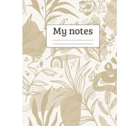 My notes: Diario de Metas y Reflexiones con Diseño Natural
