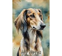 My Notes: Lined Notebook for Lists, Journaling, and Planning - Saluki Dog
