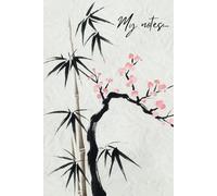 My Notes: Minimalist Japanese Sumi-e Painting Notebook | 6" x 9" Inches | 110 Dotted Grid Pages | Paperback Journal | Aesthetic Bullet Journal & Sketchbook