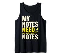 My Notes Need Notes Student Humor Funny Saying Quote Canotta