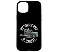 My Office Has 18 Wheels Trucker Semi Truck Driver Custodia per iPhone 15 Plus